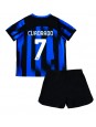 Inter Milan Juan Cuadrado #7 Domácí dres pro děti 2023-24 Krátký Rukáv (+ trenýrky)